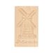 Planche à spéculoos, moulin de polder, hêtre, 15 x 9 cm