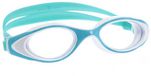 Mad Wave Zwembril Flame Transparant, Blauw, Turquoise / White