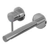 Brauer Stripe inbouw wastafelmengkraan met rechte uitloop en rozetten model A2 chroom