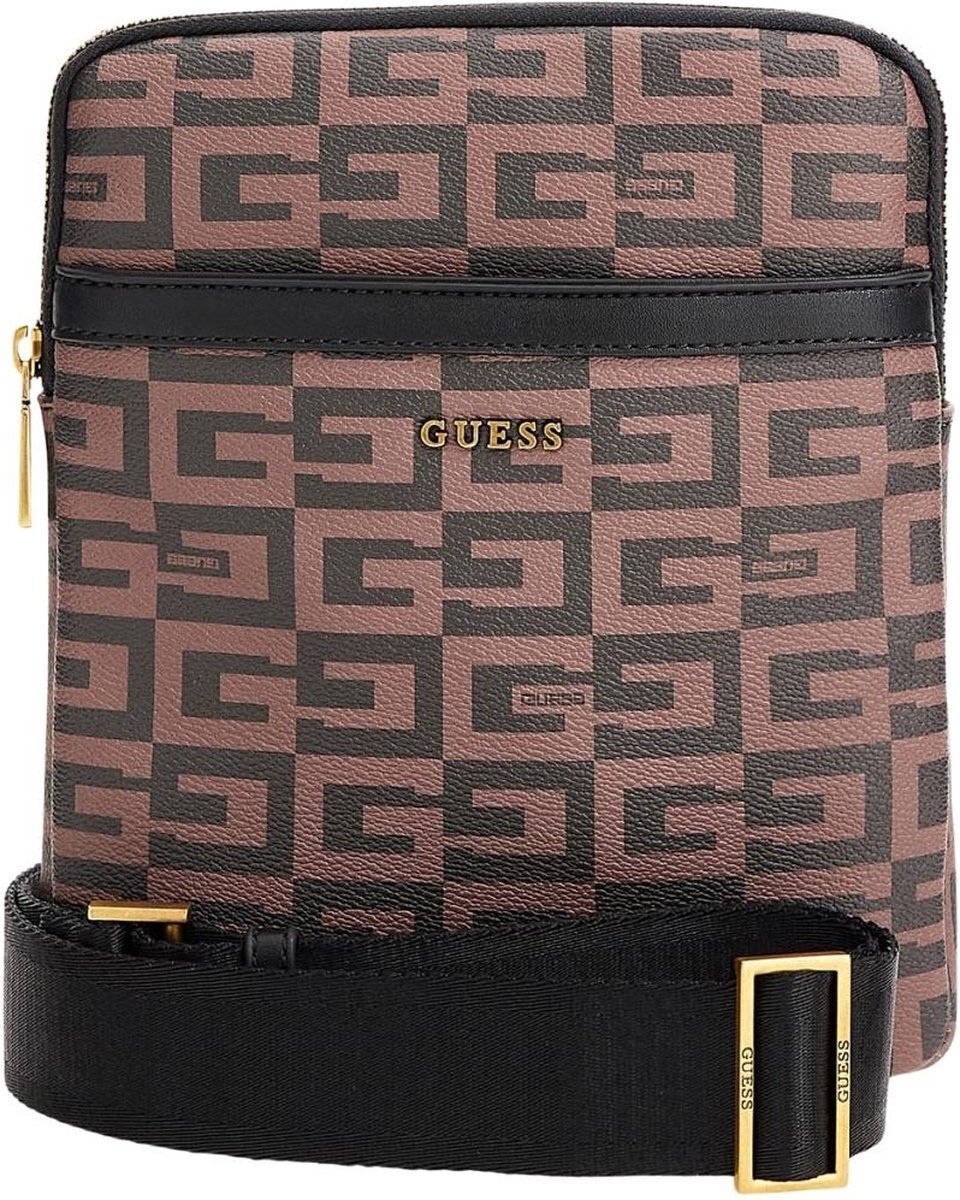 Guess Hide Flat Heren crossbodytas - Bruin