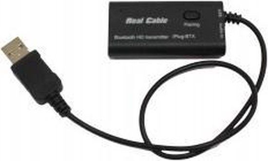 Real Cable iPlug-BTX draadloze audiozender 3,5 mm 10 m Zwart
