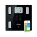 OMRON VIVA Bluetooth slimme personenweegschaal en lichaamssamenstellingsmeter met lichaamsvet, lichaamsgewicht, visceraal vet, skeletspier, rustend metabolisme en BMI, Zwart