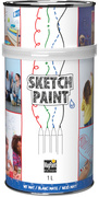 Magpaint Whiteboardverf SketchPaint - wit mat - 1L (6-8 m2) - Super kwaliteit