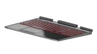 HP Omen 15-dc Behuizingsvoet + Duits Qwertz Toetsenbord met achtergrondverlichting - Zwart