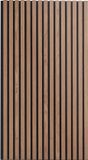 VEVOR 4x Akoestische Panelen Akoestische Wandpanelen Panelen Lamellenwand 1200x600x21mm Walnoot
