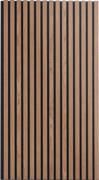 VEVOR 4x Akoestische Panelen Akoestische Wandpanelen Panelen Lamellenwand 1200x600x21mm Walnoot