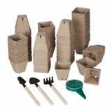 Relaxdays Kweekpotjes Set van 120