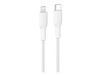 Belkin BoostCharge Pro・Câble Lightning・USB-C mâle vers Lightning mâle (CAA022HQ2MWH)
