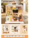DIY Miniatuur Keuken Knutselset Diorama Poppenhuis, 103 onderdelen met LED-verlichting
