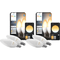 Philips Hue Kaarslamp White Ambiance E14 4-Pack
