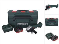 Metabo W 18 L 9-125 accu haakse slijper 18 V 125 mm + 1x accu 10,0 Ah + oplader + metaBOX