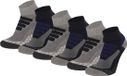 Xtreme Sockswear Quarter Wandelsokken – 6 Paar – Lage Hiking Sokken Unisex – Katoen & Coolmax – Multi Blauw – Maat 35/38