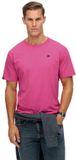 Superdry Essentials Relaxed T-shirt Heren L Katoen Effen Ronde Hals Korte Mouw Flash Pink