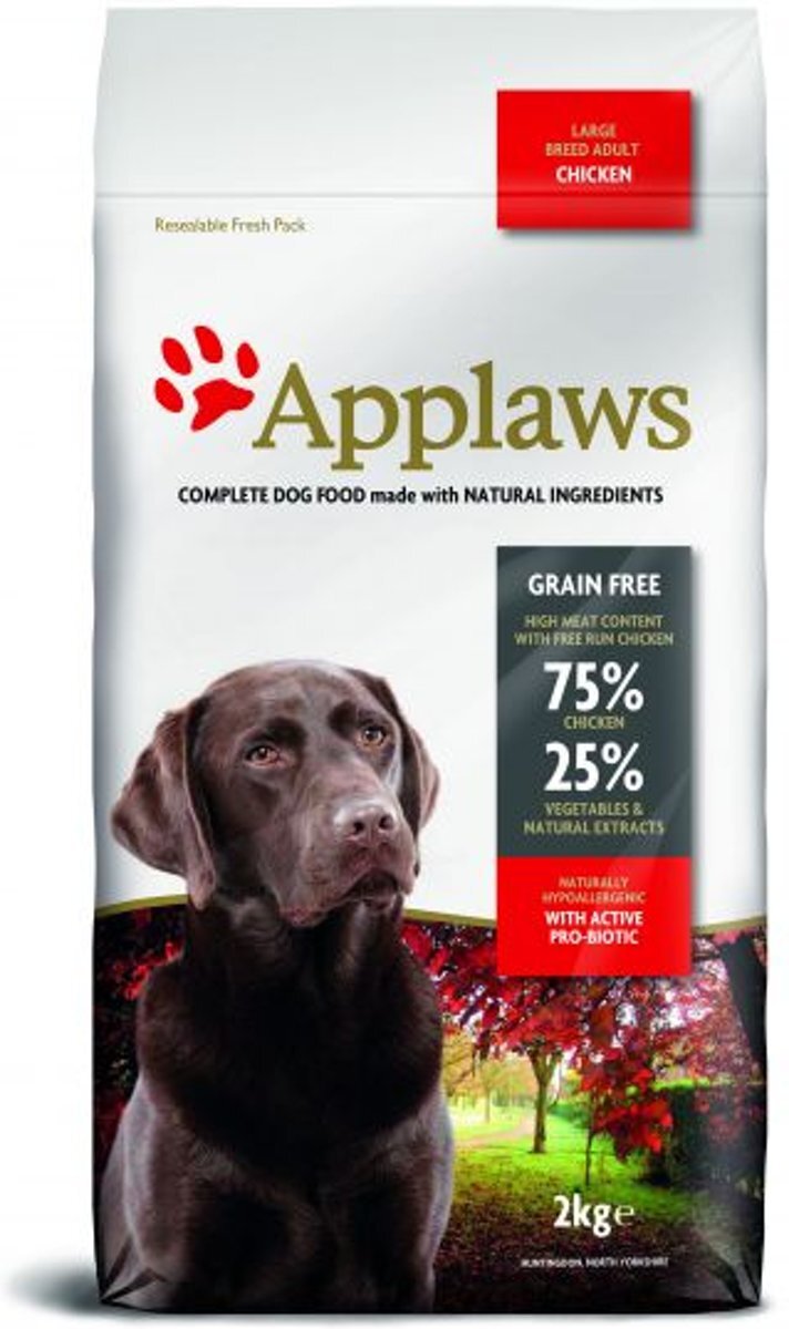 Applaws dog adult large breed chicken hondenvoer 2 kg