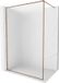 Mexen Kioto-XF paroi de douche Walk-in avec cadre 110 x 202 cm, satiné 10 mm, or rose