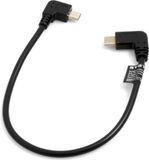 System-S USB-kabel USB 3.2 Gen 1 (3.1 Gen 1) 0,26 m USB C naar Micro-USB A Zwart
