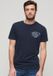 Superdry Athletic College T-shirt met print Heren M eclipse navy slub