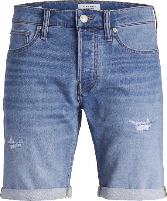 Jack & Jones Jjirick Jjicon Shorts - Blue Denim - Men's Size S