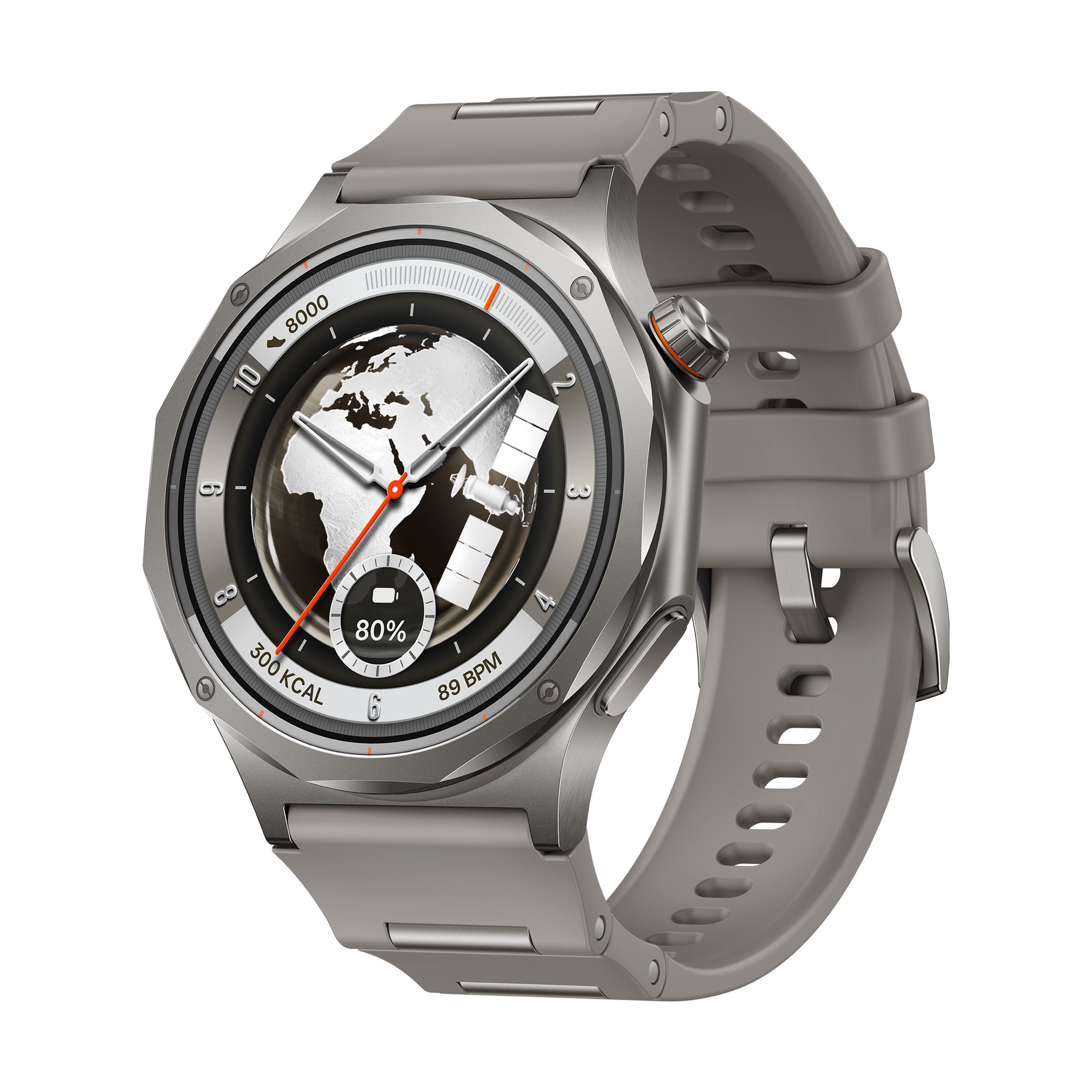 OPPO Watch X3 Smartwatch met Wear OS, 1,5 inch AMOLED-display, batterij tot 16 dagen, ECG en gezondheid in 60 seconden, dual GPS, waterdicht IP69/5 ATM, titanium en saffierglas, Misty