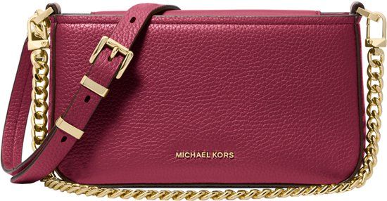 Michael Kors Bryant Crossbody Bag - Red Leather - Women's
