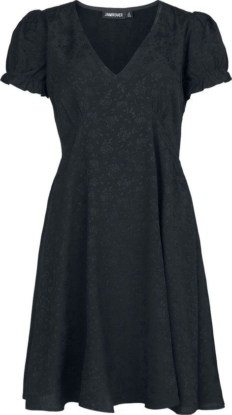 Jawbreaker Jacquard Mini Babydoll Dress Dames Mini-jurk - zwart - XXL