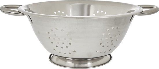 Fackelmann RVS vergiet 24 cm met handvatten