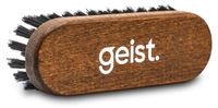 Brosse de nettoyage en cuir - Brosse en cuir Alcantara - Poils synthétiques doux - Manche compact en bois - 12 x 4 x 3 cm