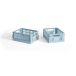 HAY Colour Crate Mini 13x17 cm, lot de 2 bleu doux