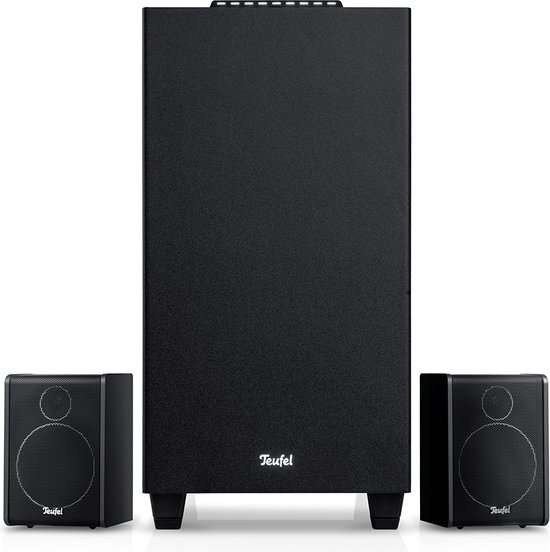 Teufel CONSONO 25 CONCEPT 2.1 set - Speelklaar 2.1-systeem voor games, films en muziek - subwoofer met ge&#239;ntegreerde AV-ontvanger met Bluetooth 5.0 , zwart