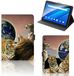 B2Ctelecom Lenovo Tab E10 Flip Case Roofdieren