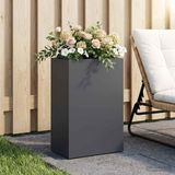 vidaXL Plantenbak Antraciet 40 x 30 x 75 cm Koudgewalst staal