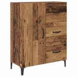 vidaXL Dressoir Oudhout 69,5 x 34 x 90 cm Bewerkt Hout