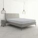Italian Bed Linen Ki-Osa by Matteo Bosio hoeslaken onder met hoeklaken, kingsize 170 x 200 cm helder grijs (ral 7035)