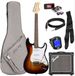Fazley Guitare électrique - incl. amplificateur, housse et accordeur - FST118 - Sunburst
