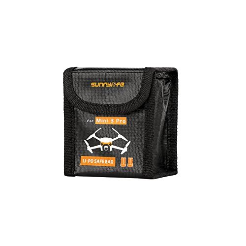 MotuTech Vuurvaste tas voor Lipo-accu voor DJI Mini 3 Pro accu's Fireproof tas voor 2 accu's