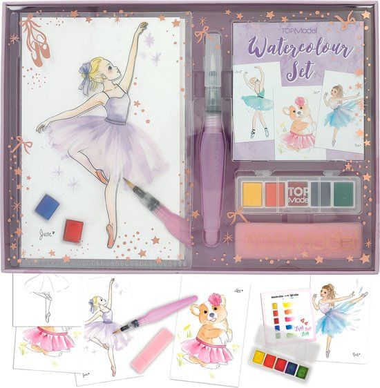 Depesche TOPModel Waterverfset Ballet - 5 Kleuren - Kinderen