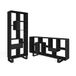 Skraut Home Boekenkast, Boekenplank voor woonkamer, studeerkamer 174x67x31 Industrieel design Moderne stijl Zwart