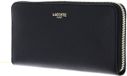 LACOSTE Leren portemonnee Zip Wallet Noir zwart