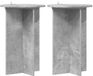 vidaXL Plantenstandaard 2 st betongrijs ø40 x 60 cm bewerkt hout