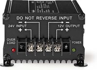 Nedis Power Converter - 24V DC to 12V DC - 120W - Black