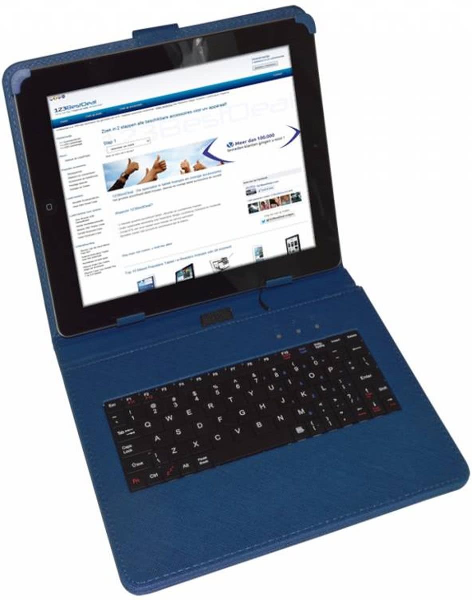 i12Cover Universele 9.7 inch Keyboard Case, rood , merk Betaalbare universele keyboard case voor een 9.7 inch tablet. De cover is gemaakt van PU leer met ingebouwd toetsenbord