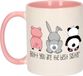 Bellatio Decorations Mok voor zus - Roze - Keramiek - 300 ml