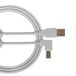 USB UDG U95004WH USB 2.0-kabel (A-B) - geoptimaliseerde high-speed audio USB 2.0 A stekker naar B-stekker - wit - 1 m - compatibel met alle USB A-B-apparaten