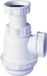 Wirquin Sifon 'SP3178' PVC voor lavabo of bidet met kort vallende pellet - Wit