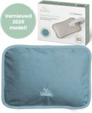 Babily Elektrische kruik met fluweelzachte hoes - Blauw