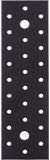 Alberts 824914 Geperforeerde plaat - zwart - kunststof gecoat - 200 x 60 x 2 mm | Set van 25