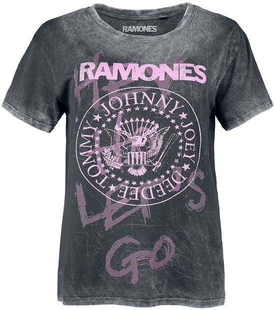 Ramones Hey Ho Let's Go Dames T-shirt - grijs - S
