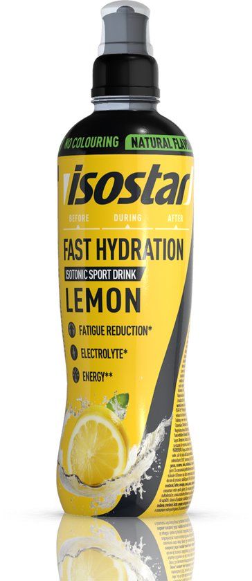 Isostar Fast hydration isotonic sport drink lemon 500 Milliliter