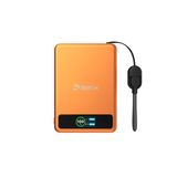 BMX SolidSafe Solid-State Qi2 Magnetic Power bank 5,000 mAh – Max. 30W charging – Secure semi-solid-state battery cells – Qi2 wireless charging max.15W – 1 x USB-C PD max. 20W out / 15W in – Full-color LCD display - Orange