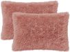 vidaXL - Kussensloop - 2 stuks - HEERLEN - Roze - 50 x 70 cm - Katoensatijn